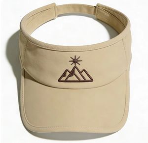 Visière de sport unisexe en tissu Oxford avec bande élastique réglable, 100% polyester, impression par sublimation personnalisée, broderie à la main, visière de soleil sportive - Product Image 2
