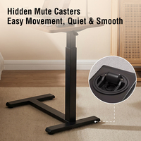 Table d'appoint mobile à hauteur réglable avec moteur unique de haute qualité pour le bureau et la maison