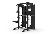 Estación multifunción Powerman Fitness Power Cage con máquina Smith y máquina cruzada de cables