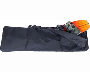 Échantillon gratuit Sac de ski simple personnalisé en usine Sac de snowboard en polyester à roulettes avec roues silencieuses Étui rembourré imperméable - Product Image 1