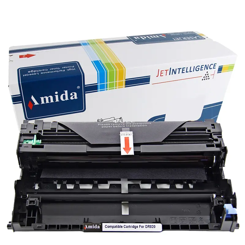 Amida DR820 DR3460 DR3455 DR3425 DR3420 Drum ünitesi için HL-L6200DW/6250DW/6400DW yazıcı Toner kartuşu çip olmadan