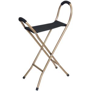 Stampella medica sedile pieghevole in alluminio leggero a quattro piedi cane vecchio tutto simile - Product Image 1