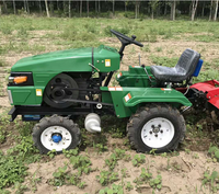 Petits tracteurs à roues avec remorque, motoculteur rotatif, herse à disques en vente