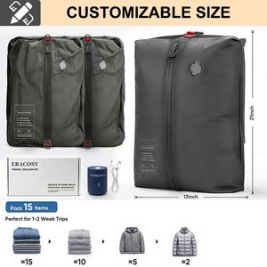 Sacs sous vide portables sans fil, pliables et étanches, pour valises de cabine et voyages – Rangement robuste pour gagner de la place - Product Image 2