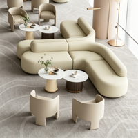 Ensemble de canapés modulaires modernes pour bureau, en métal et mousse haute densité, pour usage domestique, hôtelier, salon, appartement, avec revêtement en tissu, usage commercial