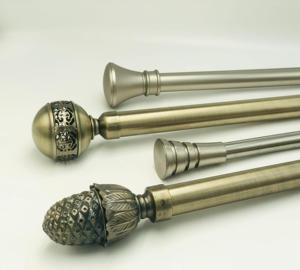 <span class=keywords><strong>Tringle</strong></span> de fenêtre unique en métal <span class=keywords><strong>extensible</strong></span> en or Offre Spéciale pour rideaux avec embouts de torsion <span class=keywords><strong>tringle</strong></span> à <span class=keywords><strong>rideau</strong></span> en fer réglable - Product Image 2