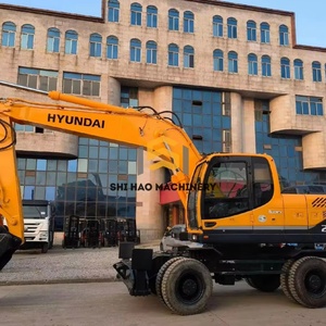 Excavadora de Ruedas Usada, Duradera y Potente, a Bajo Precio, Hyundai 210W-9 de 21 Toneladas, Modelo 2019, Motor, Caja de Cambios y Bomba de Alto Rendimiento, Poco Uso - Product Image 4