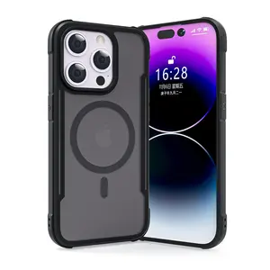 For IPhone15 Case High Quality Support Magnetic Cell Phone Case With Rubber Coated For IPhone 15 Pro Max Plus