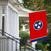 Personnalisable 3x5ft Tennessee Flag Simple Face Imprimé Divers Polyester Soie Vinyle Nylon-pour Affichage Automobile National