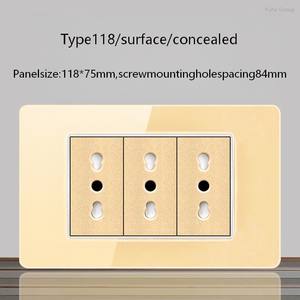 Enchufe Estándar Italiano USB Inteligente Tipo-C de 20 W con Carga Rápida, 2 Puertos, Panel Táctil, Enchufe de Pared Moderno, Panel de Interruptor de Luz de Vidrio - Product Image 5