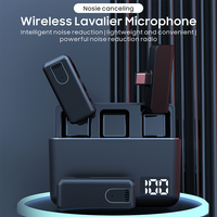 Microphone cravate sans fil portable de 20 m sans obstacle pour l'enregistrement de vlogs YouTube