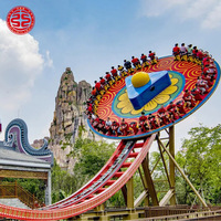Manège OVNI volant attrayant pour parc d'attractions, 24 places, à vendre