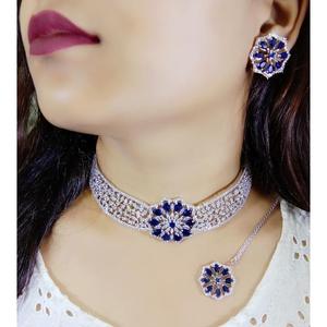 New Fashion Colorful Jewelry <b>Set</b> <b>Wedding</b> Engagement Premium Quality AD <b>Jewellery</b> Collection Bulk Product - Product Image 6