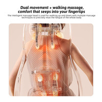 Nouveau coussin de massage vibrant électrique 2026 pour le dos et le corps entier, avec pétrissage, shiatsu, lumière rouge et chauffage, pour la maison
