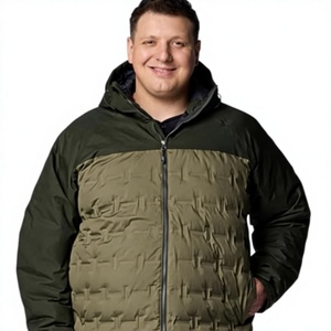 Men's Lightweight Windproof Hooded Winter Puffer <b>Jacket</b> with 100% Down Fill <b>Packable</b> Design Storage Pouch-Custom <b>Packable</b> Brand - Product Image 1