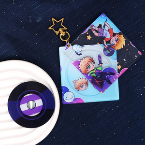 Llaveros de cartulina acrílica personalizados Kpop Music Charms Acrílico DIY Mini álbum CD Box Llaveros - Product Image 1