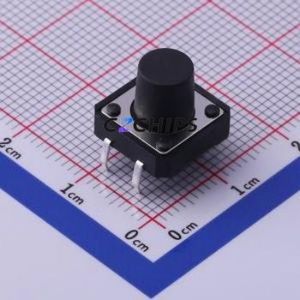 TS-1094-A13B3-D1 Tactile Switch Through hole Component (THT)-4P,12x12mm Switch Single Pole Single Throw Round Button 2.5N 12mm - Product Image 1