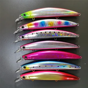 TOPRIGHT M107B 23g 130mm nouvelle couleur appâts durs leurre de pêche en eau salée <span class=keywords><strong>Sasuke</strong></span> lent flottant méné pour Pesca OPP sac 3D leurre yeux - Product Image 2