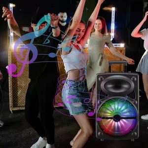 Portable Full Subwoofer 12 pouces BT Haut-Parleur Portable <span class=keywords><strong>Hifi</strong></span> Bass Outdoor Party Box Audio Grande Taille Style Classique Trolley Haut-Parleur - Product Image 6