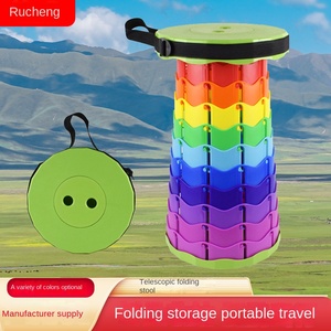 Wholesale Portable Telescopic Folding Plastic <b>Stool</b> for Home Courtyard Outdoor Travel Fishing Plastic Living Room - Product Image 3