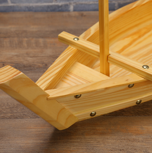 Perahu bambu melayani Sushi perahu kayu kayu Sushi MOQ kecil untuk restoran Sushi Jepang - Product Image 5