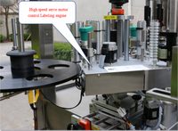 Etiquetadora Rotativa de Alta Velocidad 30-150 Botellas/Min, Aplicadora Automática de Etiquetas Controlada por PLC para Botellas de Vidrio Cuadradas y Latas