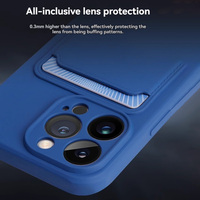 Étui de téléphone portable avec emplacement pour carte pour iPhone 16 15 14 13 12 11 Pro Max Mini Plus, en silicone souple TPU, avec pochette pour cartes de crédit