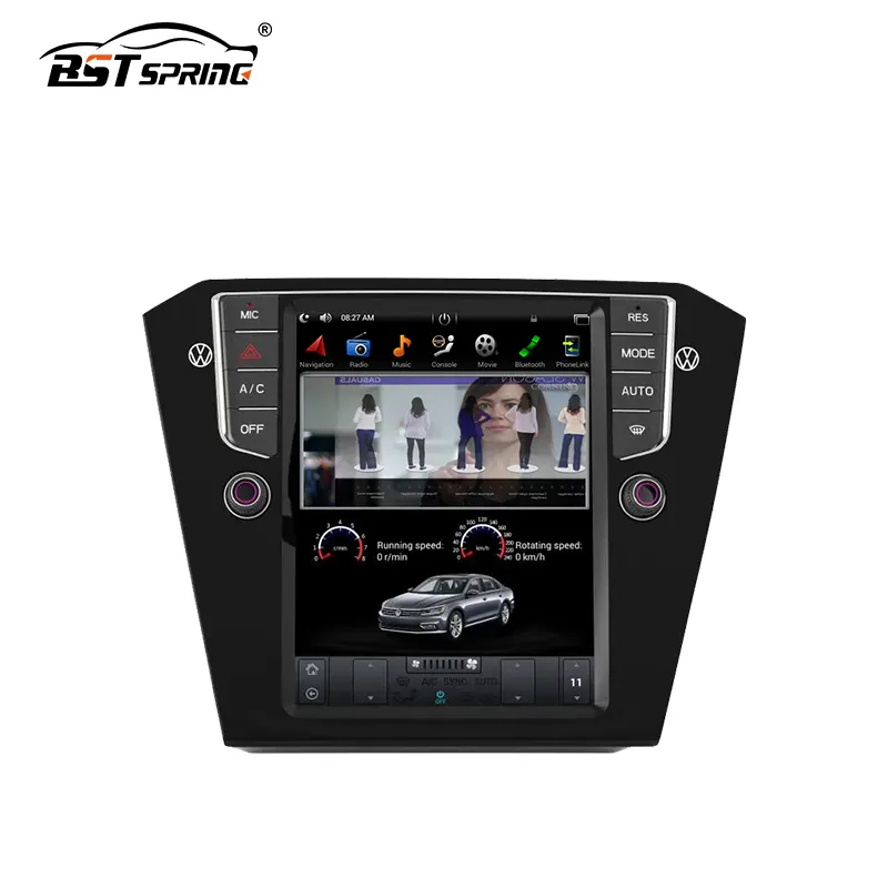 Bosstar Stabiele Kwaliteit 10.4 Inch Verticale Android Car Stereo Dvd-speler In Dash Radio Audio Met Gps Voor Vw Passat b8 2016