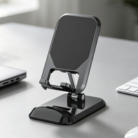 Support de téléphone en alliage de zinc robuste, support de tablette pliable, support de téléphone portable réglable pour bureau, support de téléphone portable pour bureau