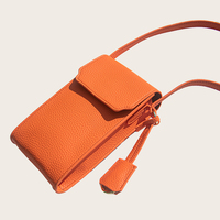 Pochette pour téléphone portable en cuir PU personnalisée avec sangles de transport amovibles pour iPhone et autres smartphones