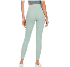 High Waist Workout Yoga <b>Leggings</b> for Women Custom Logo Gym Wear Fitness Pants Elastic Waist Closure Solid <b>Pattern</b> Dropshipping - Product Image 2
