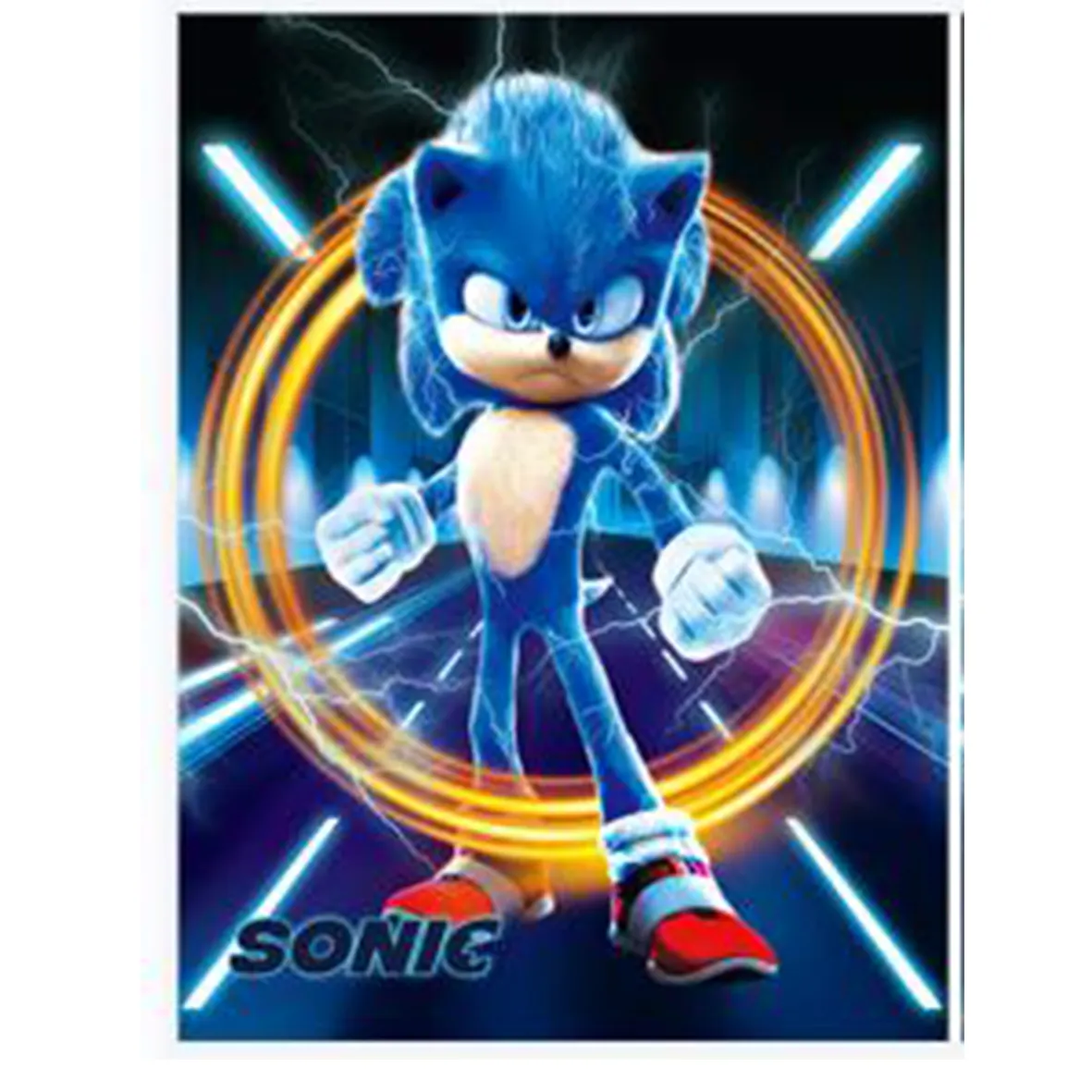 Custom Art 3D Lenticulaire Afdrukken Posters Wall Art 3D Sonic Anime Poster