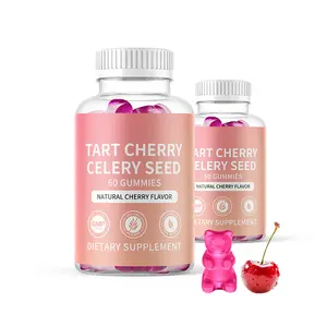 OEM/ODM Natural Extract Tart Cherry Gummies Super Antioxidant Anti-inflammatory Supplement Sleep Improve Tart Cherry Gummies
