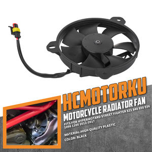 Ventilateur de refroidissement du radiateur de moto noir pour Hyper Motard Street Fighter 821 848 850 936 1098 1100 2012-2015 2016 2017 - Product Image 2