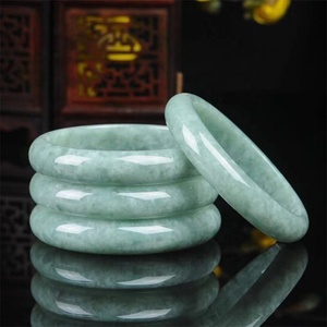 Certificato 60mm grado A 100% naturale verde Guizhou braccialetto di giada braccialetto cinese verde scuro intagliato A mano largo braccialetto di giada - Product Image 3