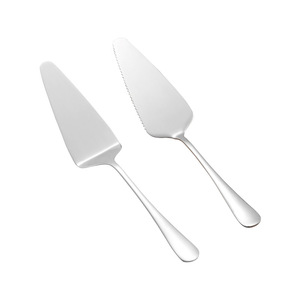 Ensemble de Spatules à Gâteau en Acier Inoxydable Poli Miroir de Qualité Supérieure pour un Service Élégant de Banquet de Mariage et de Buffet d'Hôtel - Product Image 1