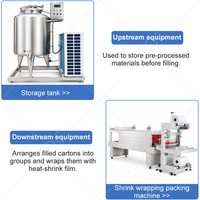 Ligne de production aseptique HNOC pour le remplissage et le bouchage de cartons de lait à petite échelle, machine pour cartons de jus en forme de brique