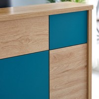 Comptoir de réception moderne de luxe en bois robuste et écologique pour café, bar, hôtel, hôpital, centre commercial, supermarché, usage commercial