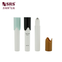 Botol Roller PP 15ml Custom RPPY dengan Tutup Desain Gelombang Khusus untuk Kemasan Serum Perawatan Kulit Wajah dan Tubuh