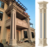 Usine directe 35 40 50 60 cm béton carré colonne romaine moule produit ménager