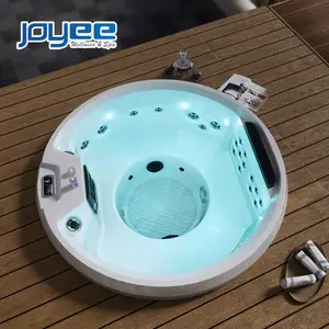 Joyee banheira de hidromassagem externa, 8 pessoas, para áreas externas, spa, uísque, modelo redondo, jaktutaj, banheira para 7 e 8 pessoas, ao ar livre