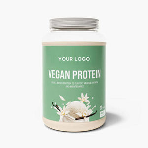 Özel Sporcu Beslenmesi Vegan Öğün Yerine Geçen Shake, Şeffaf Pirinç/Bezelye Proteini Düşük Karbonhidratlı Toz - Product Image 1