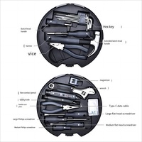 Ensemble d'outils de matériel de maintenance de kit d'outils circulaires de combinaison de perceuse électrique multifonctionnelle portative
