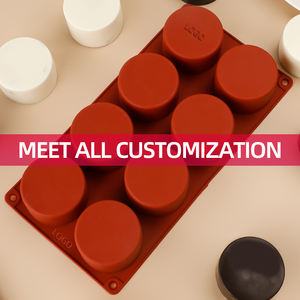 DIY8柱3D巧克力模具硅胶烤盘创意手皂摩丝蛋糕数字造型松饼盘装饰装饰 - Product Image 3