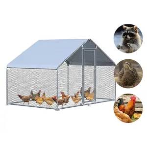 Manufacturer Prefabricated Chicken Coop Easy Pet Cages Metal Chicken Run Coop For Sale Online