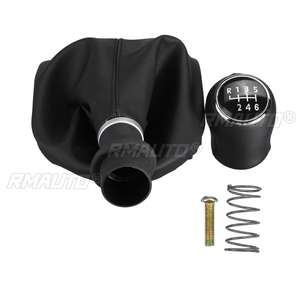 Pour VW Transporter Multivan Caravelle T6 2015-2020, pommeau de levier de vitesse 5/6 vitesses, housse de protection en cuir PU - Product Image 2