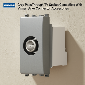 Conector de TV Gris Compatible con Accesorios Vimar Arke - Product Image 3