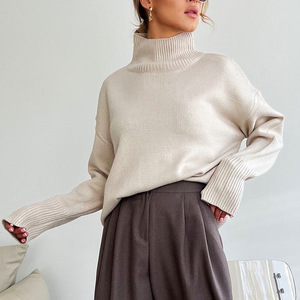 الأكثر مبيعًا بالجملة سترات بياقة مدورة الصلبة لينة تنفس طويلة الأكمام سترة عالية الجودة - Product Image 3