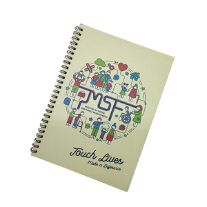 Office School Supplier <b>Spiral</b> Full Color Printing PP Hardcover Eco-friendly <b>A5</b> White Ruled <b>Notebook</b> - Product Image 4