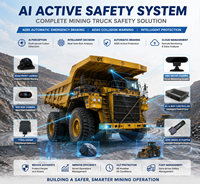 Système de freinage d'urgence AEBS pour camions miniers, avertisseur d'angle mort avant et arrière BSD, surveillance de la fatigue du conducteur DMS